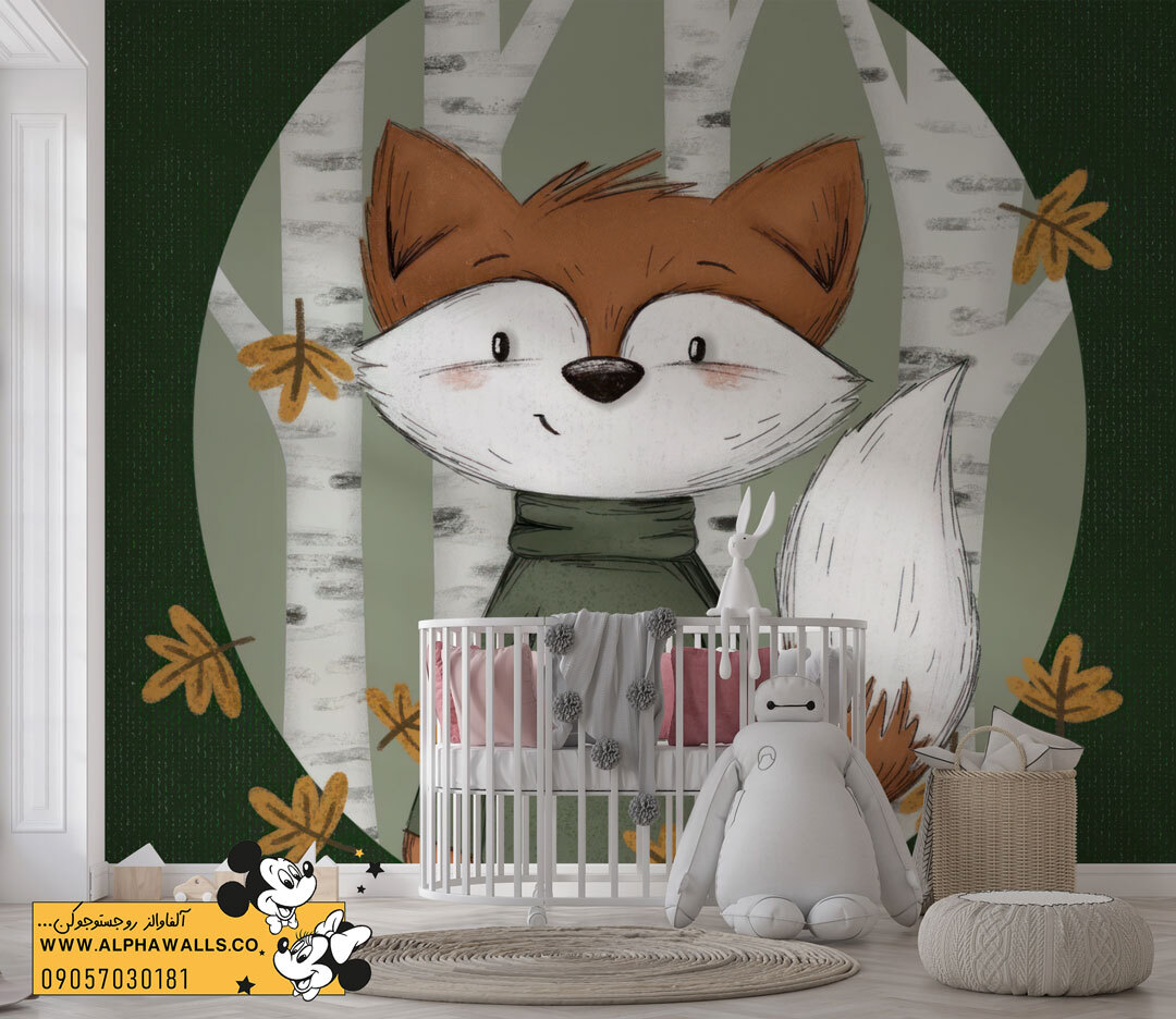 پوستر دیواری کودکانه طرح روباه مهربان جنگلی 
