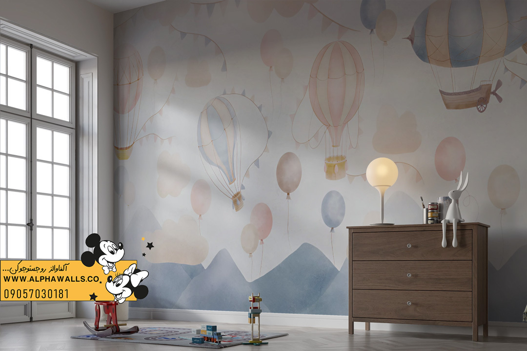  پوستر دیواری طرح بالن های فانتزی 