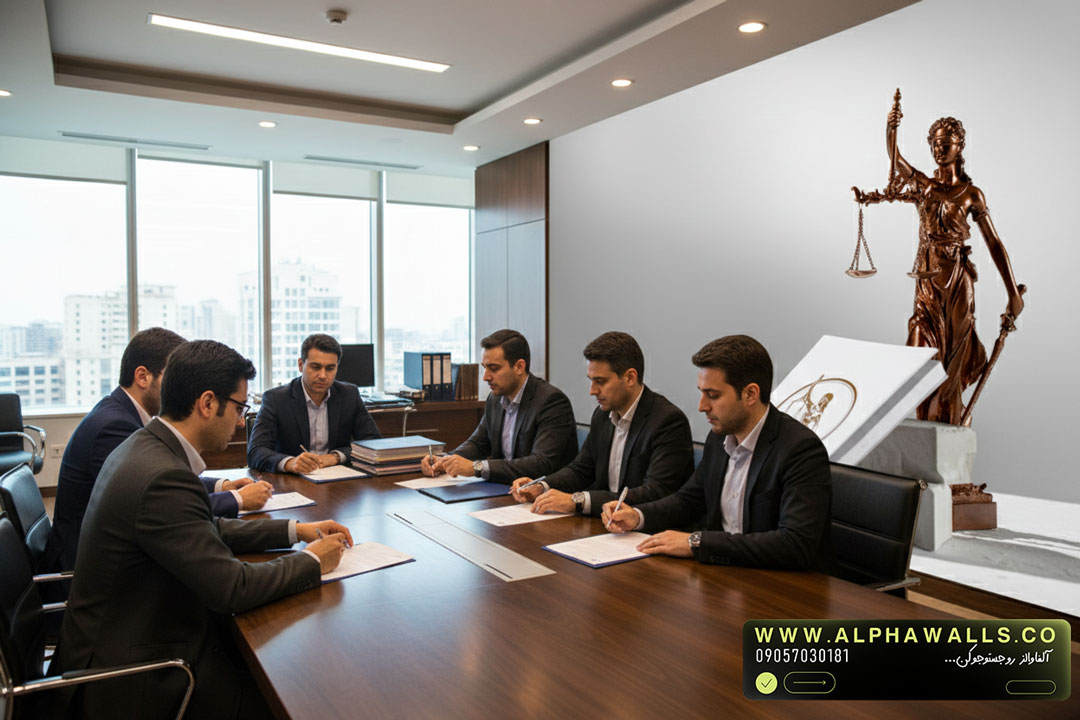  پوستر دیواری حقوقی طرح الهه عدالت (Lady Justice) 