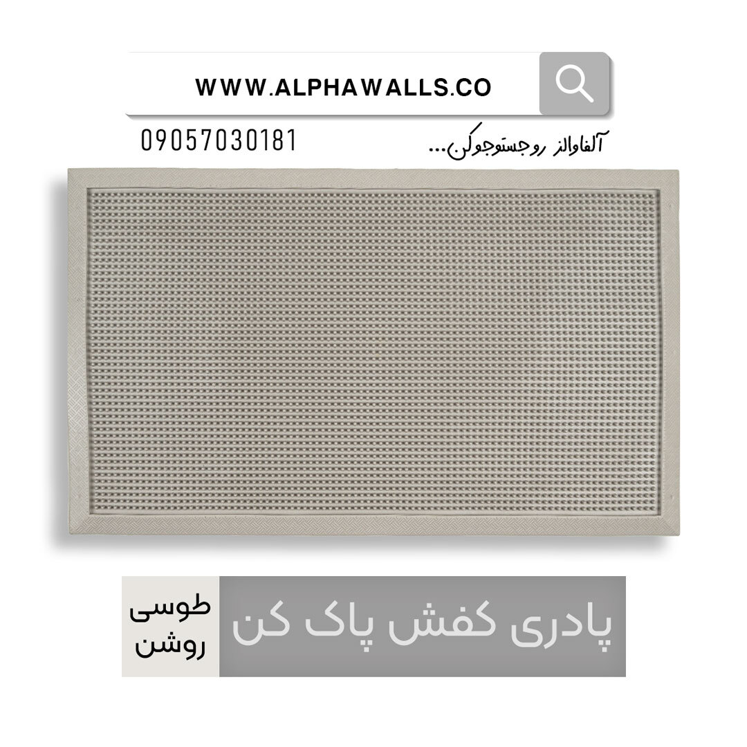  پادر کفش پاک کن طرح میخی طوسی 