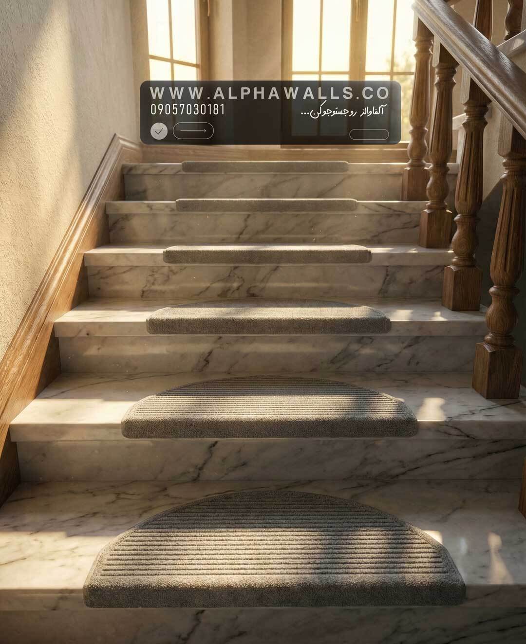  روپله ای موکتی نیم دایره طوسی 