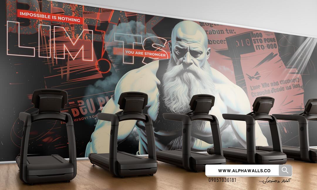  پوستر دیواری باشگاه ورزشی کد طرح gym 589700 