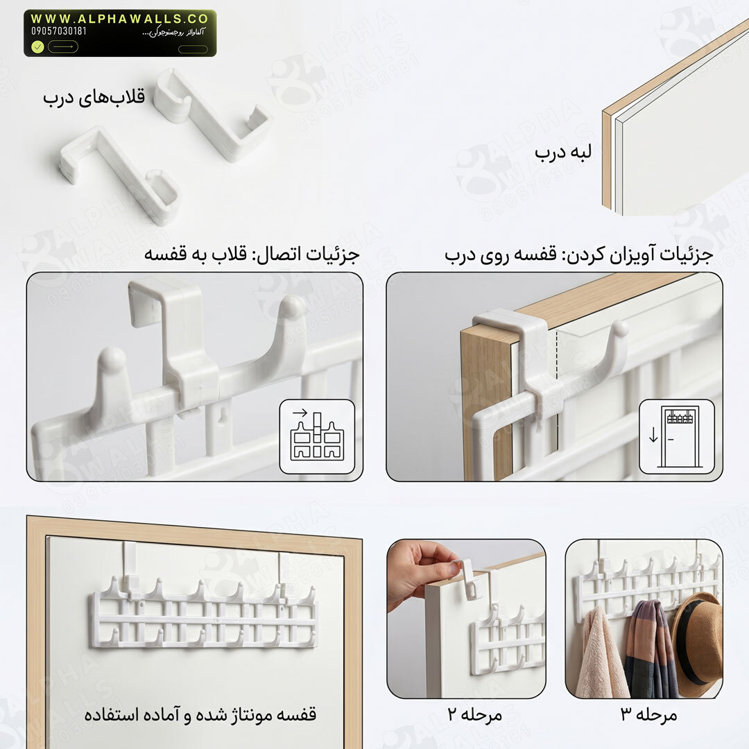  رخت آویز پلاستیکی مدل لورنزو 