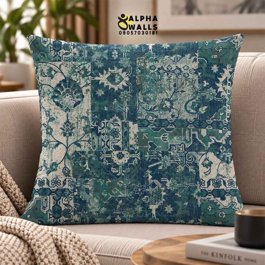  روکش کوسن مخمل طرح فرش وینتیج | Vintage Carpet 