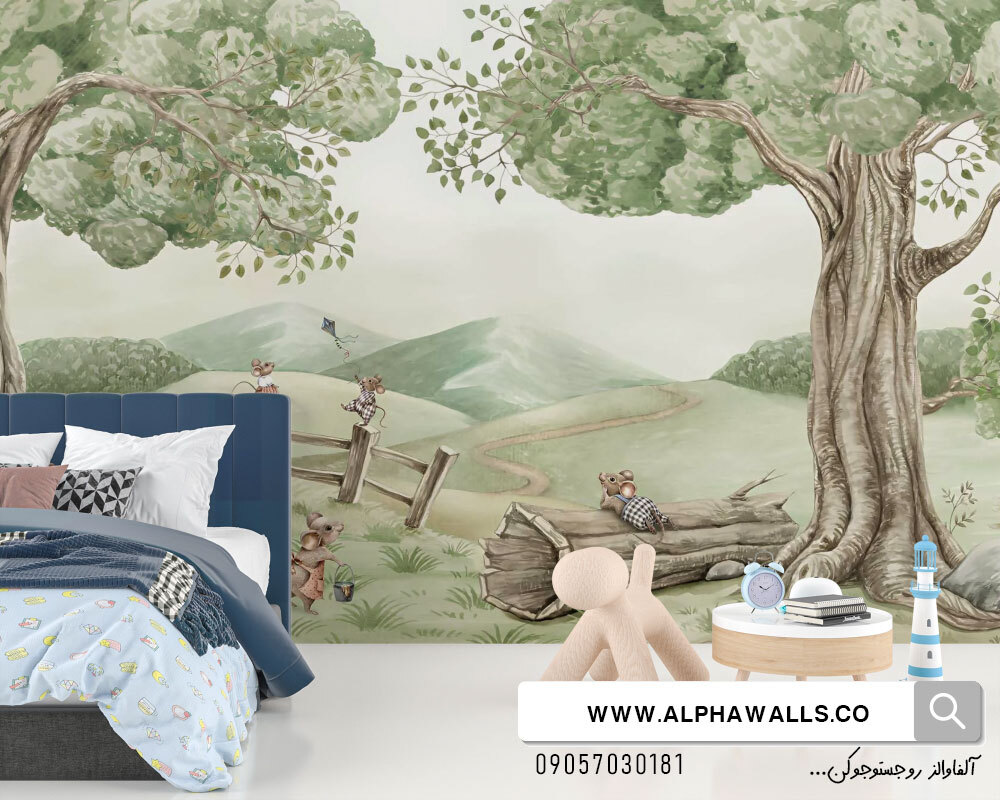  پوستر دیواری طرح خانواده موش ها 