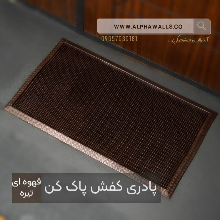 پادر کفش پاک کن طرح میخی قهوه ای