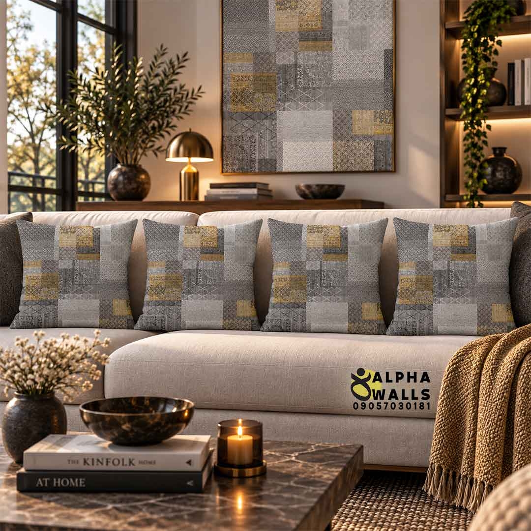  روکش کوسن مخمل طرح پچ ورک سنتی | Traditional Patchwork 