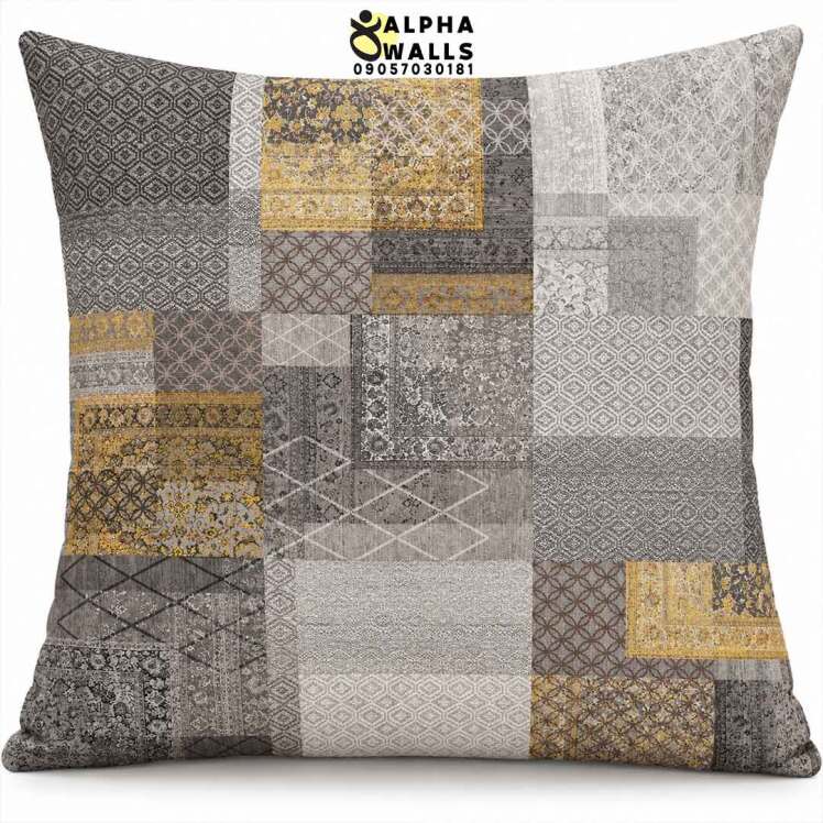 روکش کوسن مخمل طرح پچ ورک سنتی | Traditional Patchwork