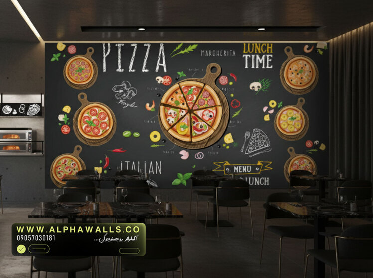 پوستر دیواری فست فود طرح پیتزا تخته‌ای – مدل Italian Pizza Board