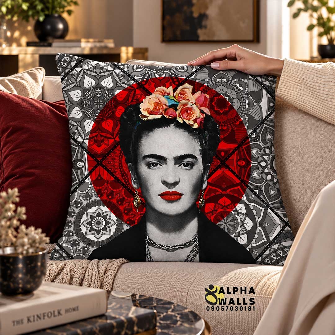  روکش کوسن مخمل طرح فریدا کالو | Frida Kahlo 