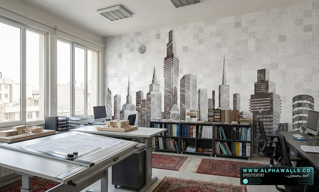  توضیحات محصول پوستر دیواری طرح شهر مدرن(Skyline) 