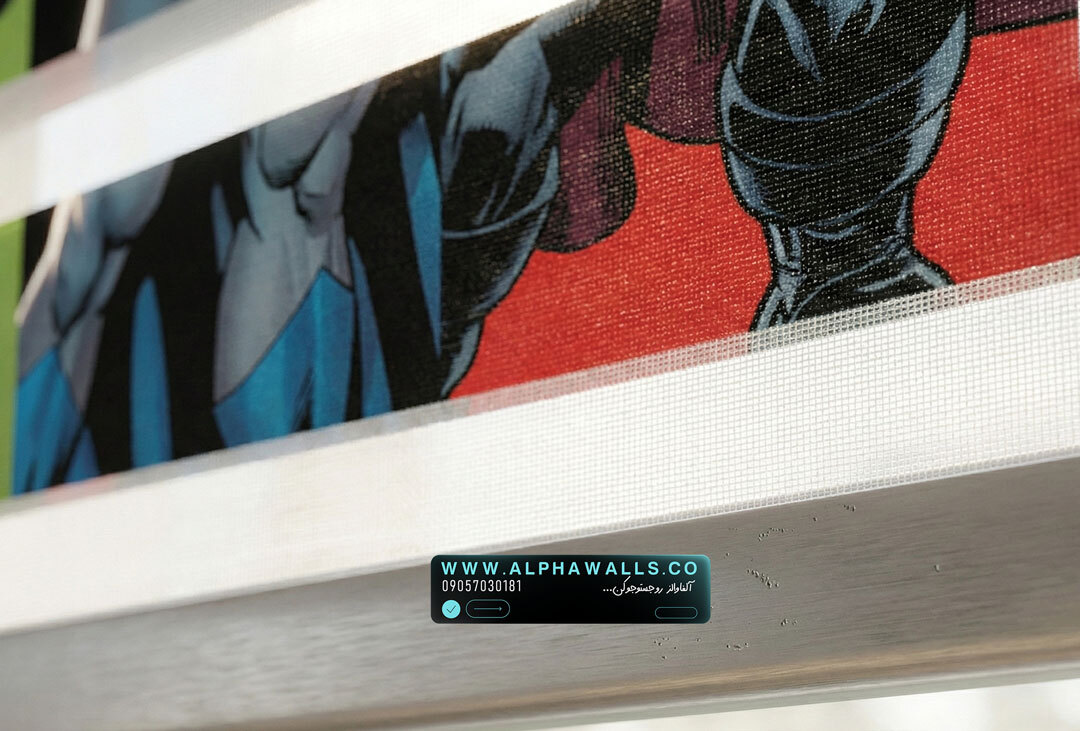  پرده زبرا اتاق کودک طرح مارول 