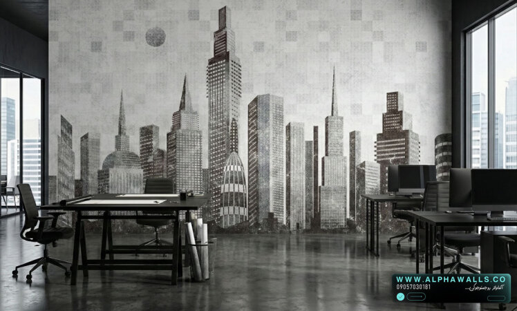 توضیحات محصول پوستر دیواری طرح شهر مدرن(Skyline)