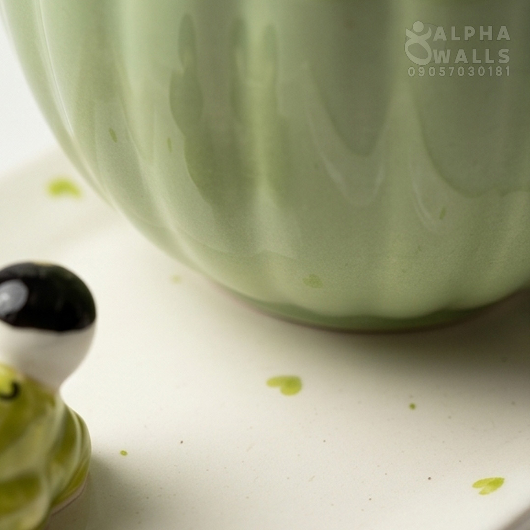 ماگ و زیر ماگی سرامیکی مدل cute frog 