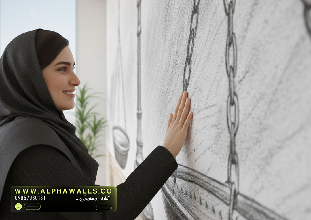  پوستر دیواری ترازوی عدالت مخصوص دفاتر حقوقی 