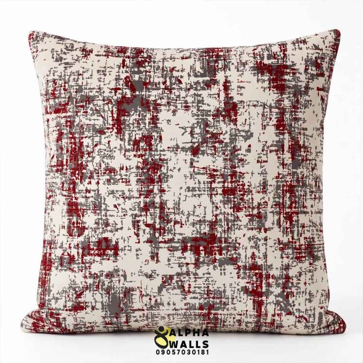 روکش کوسن مخمل طرح انتزاعی و فرسوده مدرن | Modern Distressed Abstract 