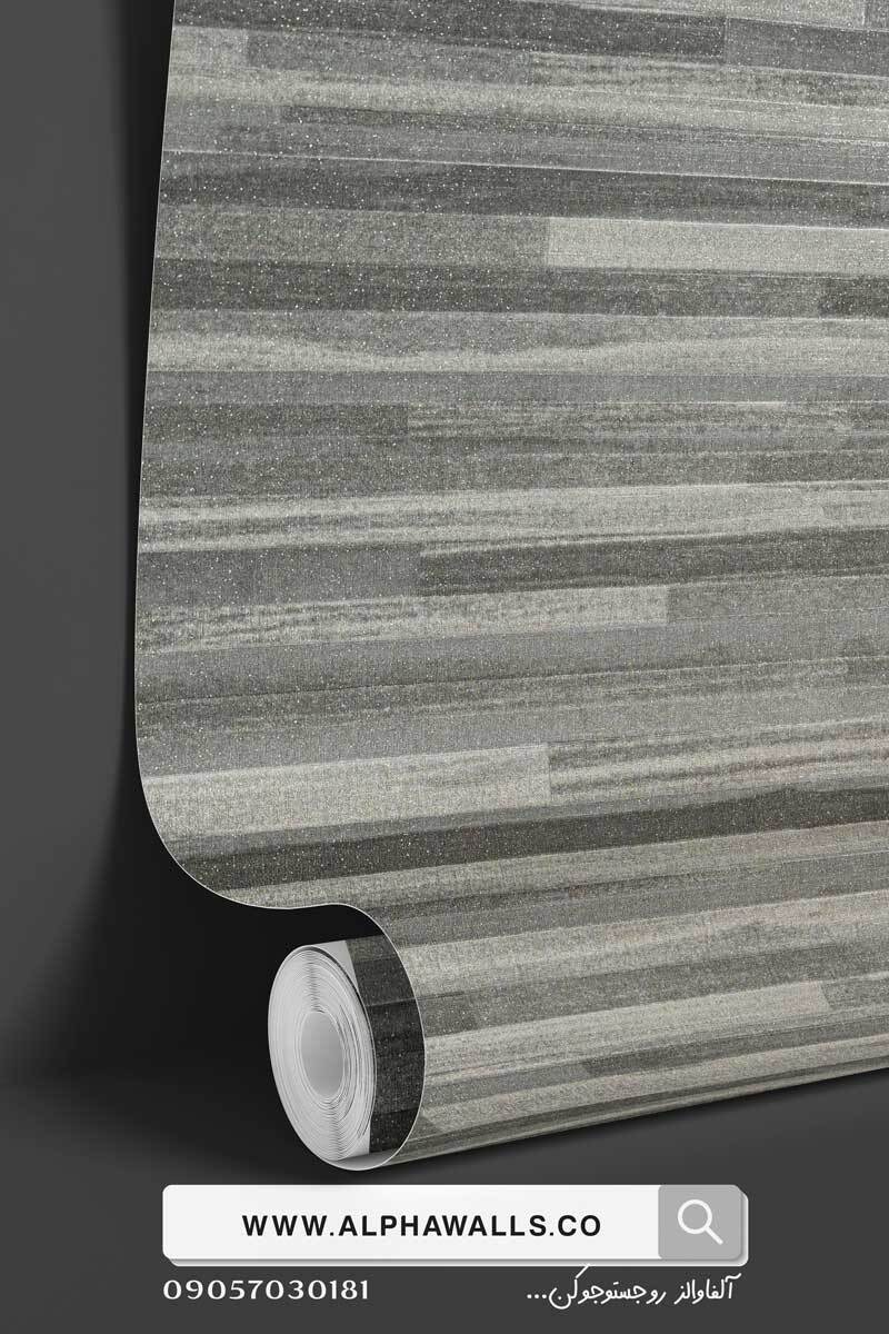  کاغذ دیواری مدرن طرح هندسی نوک مدادی 7066 