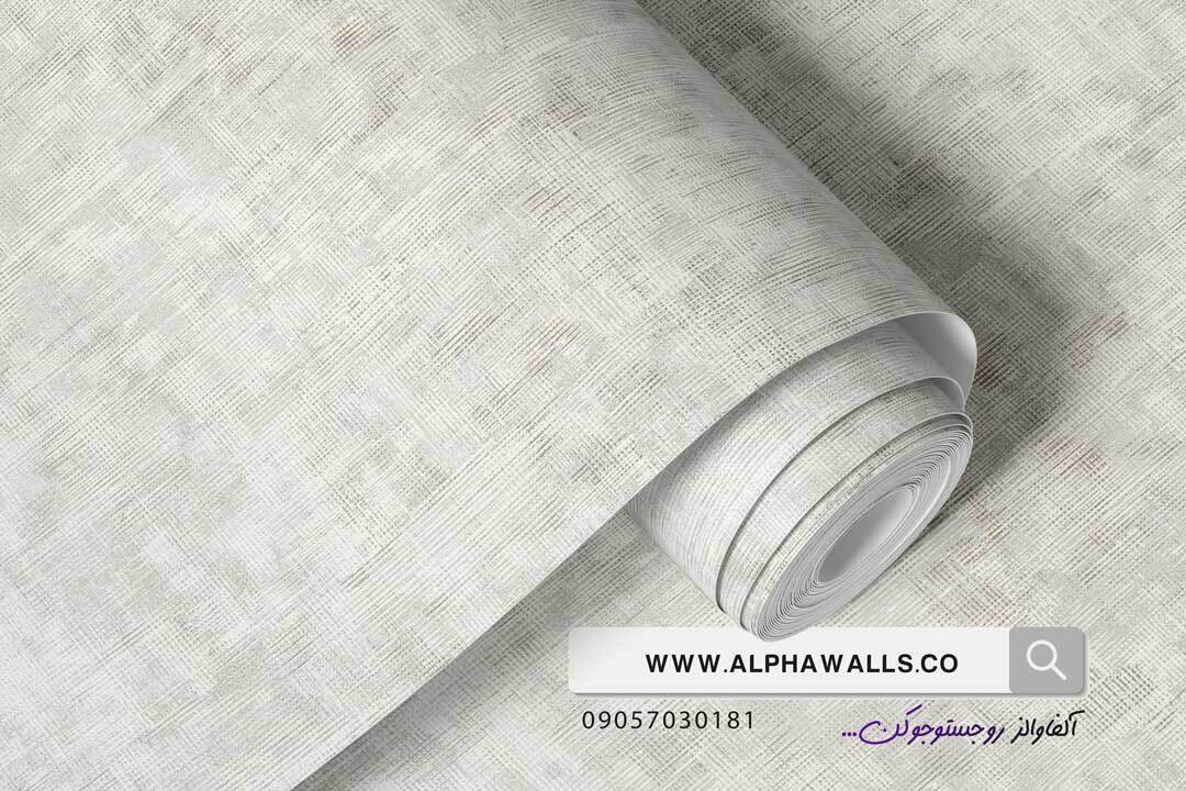  کاغذ دیواری طرح جودون طوسی و سفید 8033 
