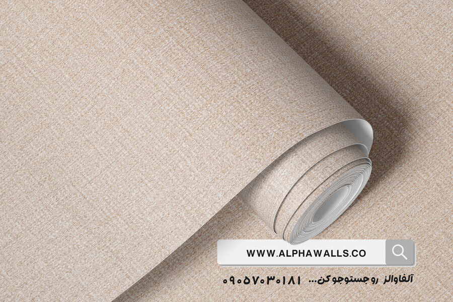  کاغذ دیواری نسکافه ای روشن بافت جودون 