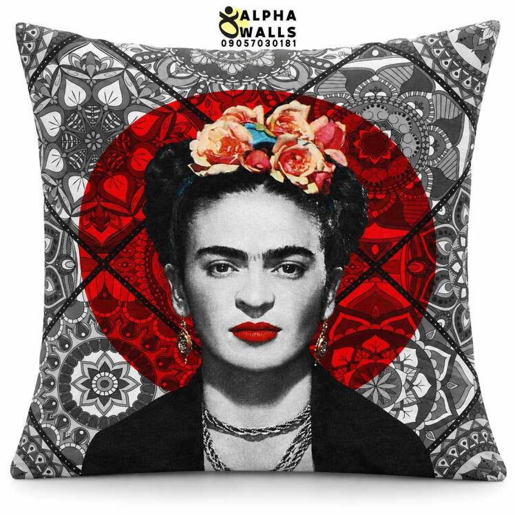 روکش کوسن مخمل طرح فریدا کالو | Frida Kahlo