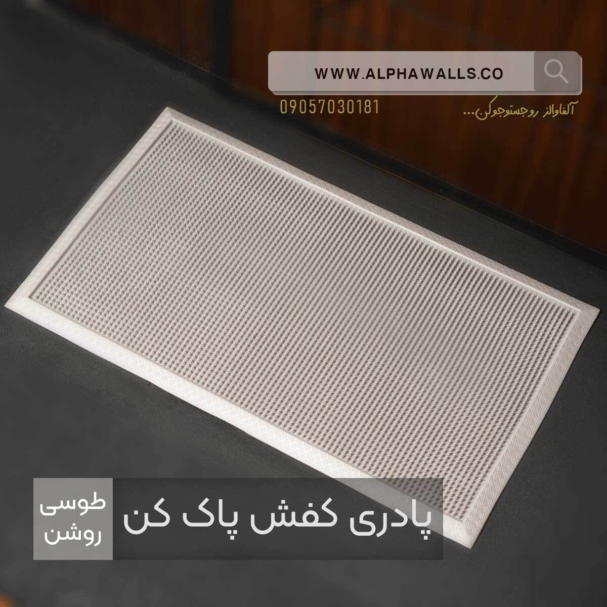  پادر کفش پاک کن طرح میخی طوسی 