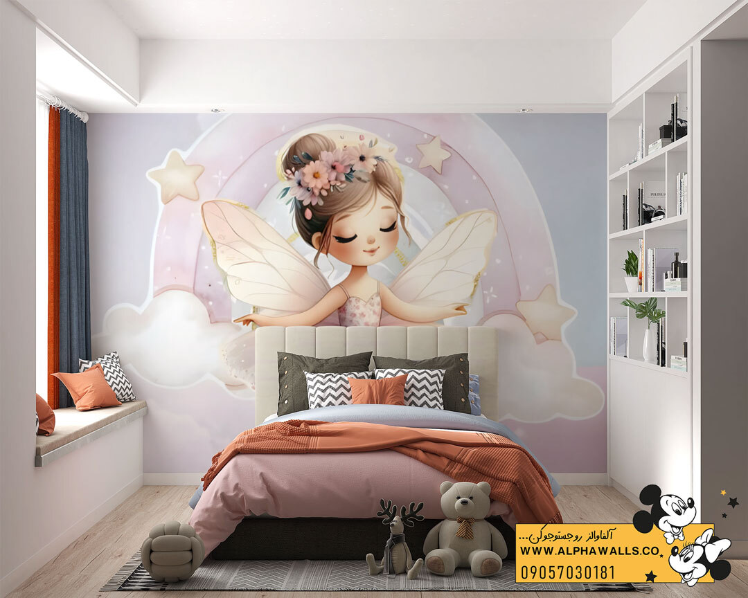  پوستر دیواری کودکانه طرح فرشته مهربان 