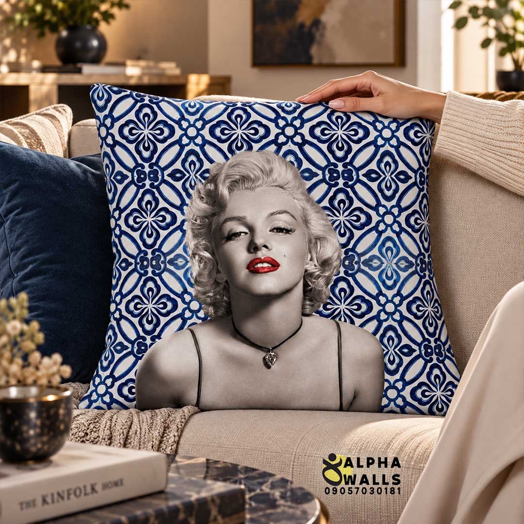  روکش کوسن مخمل طرح مرلین مونرو | Marilyn Monroe 