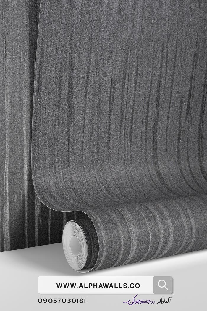 کاغذ دیواری رنگ مشکی نوک مدادی طرح راه