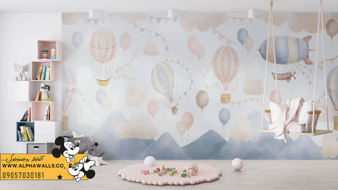 پوستر دیواری طرح بالن های فانتزی 
