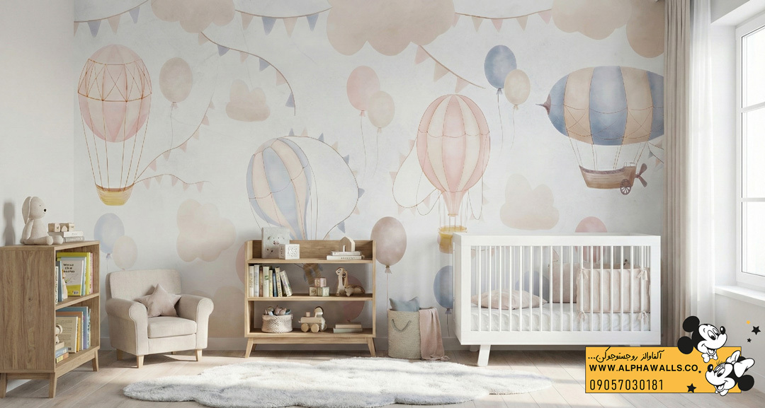  پوستر دیواری طرح بالن های فانتزی 