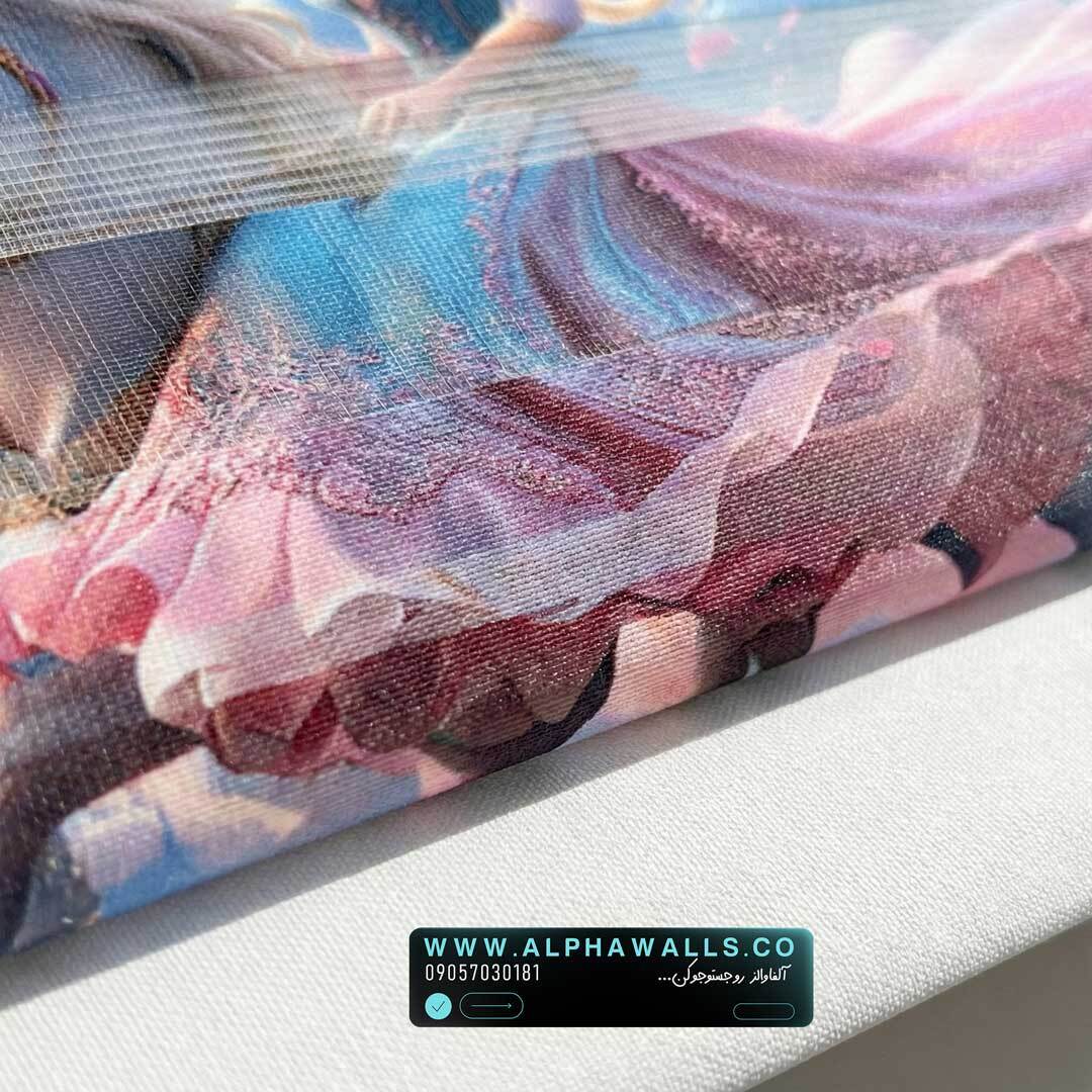  پرده زبرا اتاق کودک طرح پرنسس سوار بر اسب با فضای رویایی 