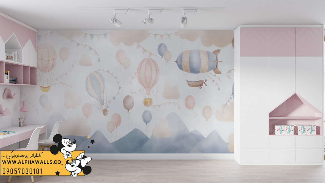  پوستر دیواری طرح بالن های فانتزی 