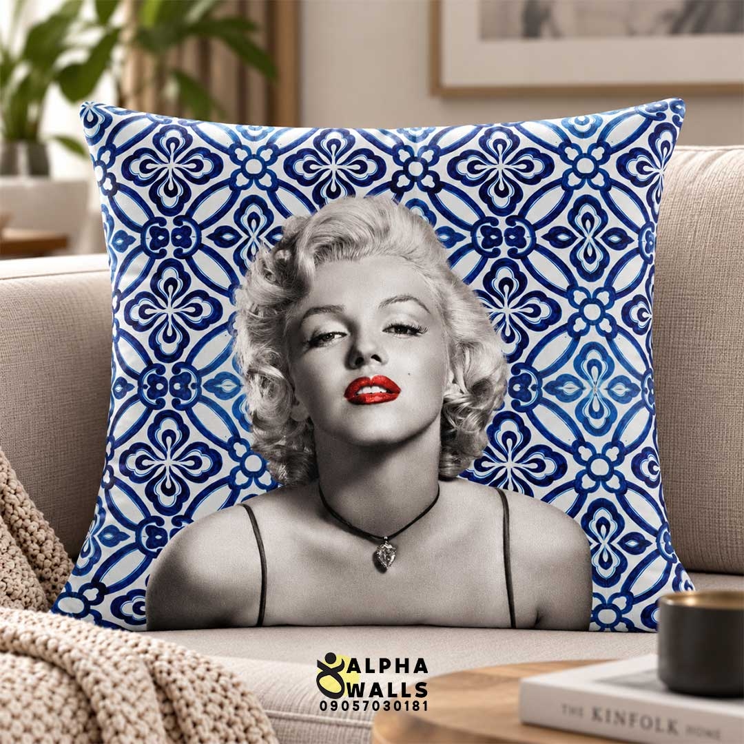  روکش کوسن مخمل طرح مرلین مونرو | Marilyn Monroe 