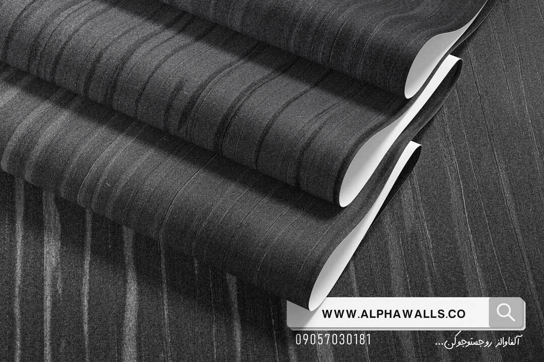 کاغذ دیواری رنگ مشکی نوک مدادی طرح راه