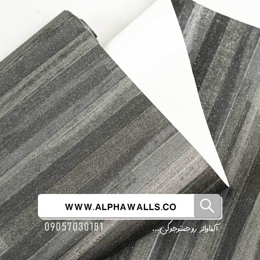  کاغذ دیواری مدرن طرح هندسی نوک مدادی 7066 