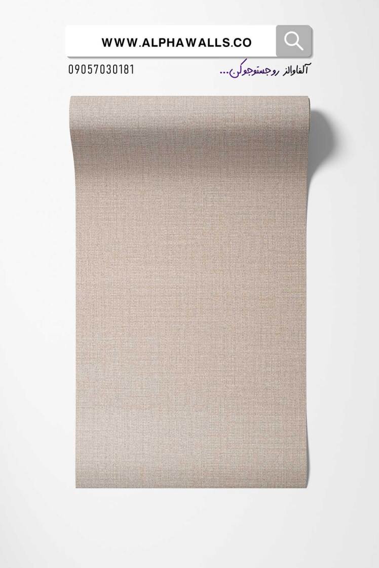 کاغذ دیواری نسکافه ای روشن بافت جودون 10162