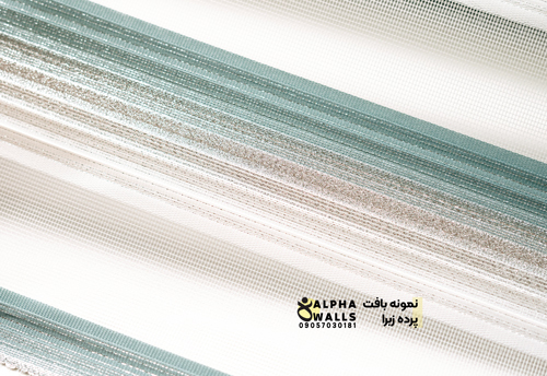 پرده زبرا رنگ آبی مرجانی (Coral Blue) | مدل فول شاین 