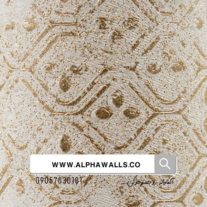  کاغذ دیواری کرم طلایی برای اتاق خواب 