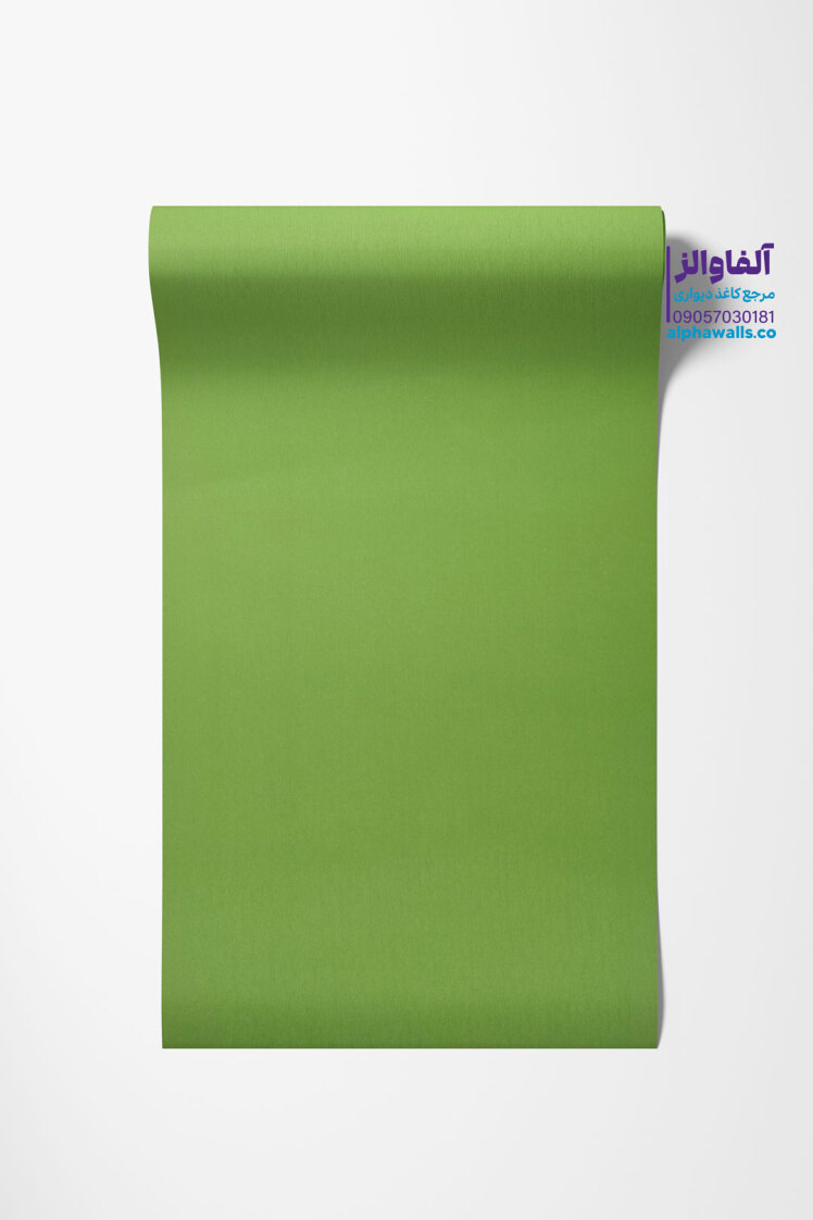 کاغذ دیواری سبز فسفری ساده