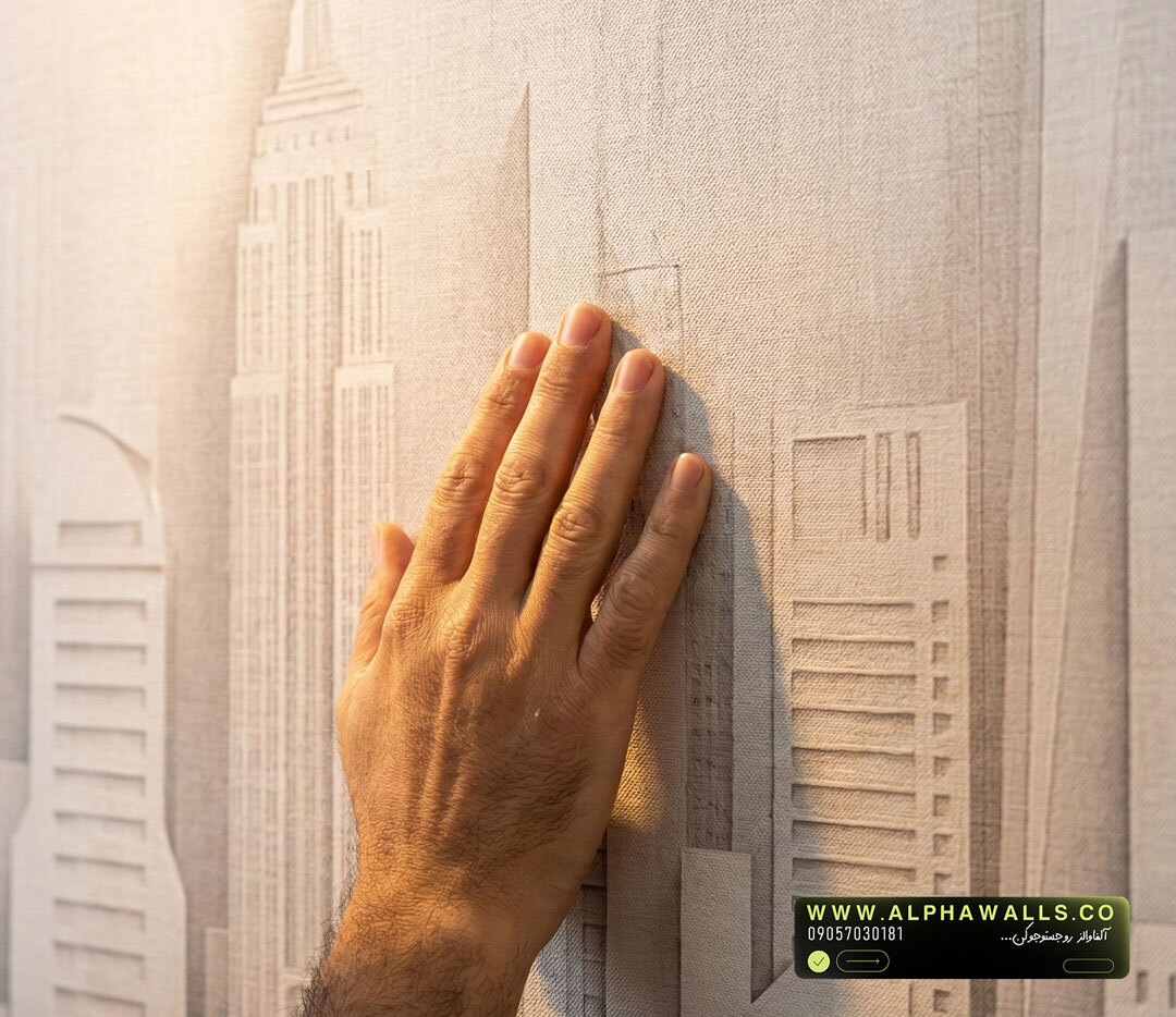  پوستر دیواری دفتر مهندسی طرح نقشه شهری و آسمان‌خراش مدرن 