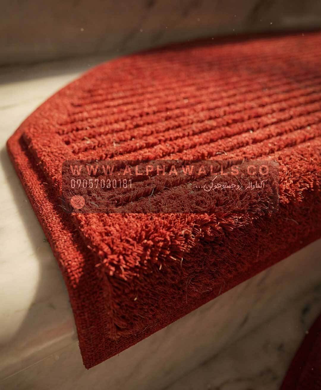  روپله ای موکتی نیم دایره قرمز 