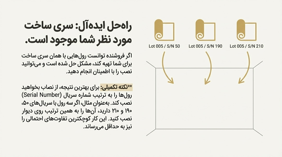 نصب کاغذ دیواری بر اساس ترتیب سریال