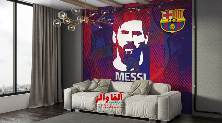 پوستر دیواری بارسلونا و مسی
