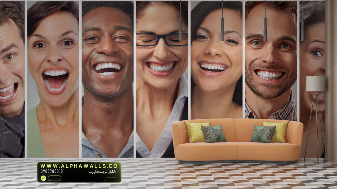  پوستر دیواری دندانپزشکی طرح لبخندهای واقعی 