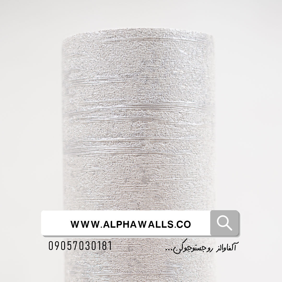  کاغذ دیواری سفید طرح مدرن 6025 